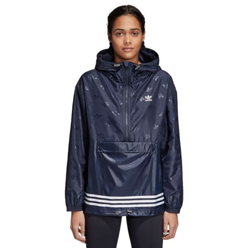 adidas Originals Windbreaker Jacket In Navy XS